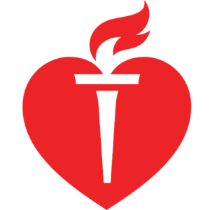 The heart from the American Heart Association logo.
